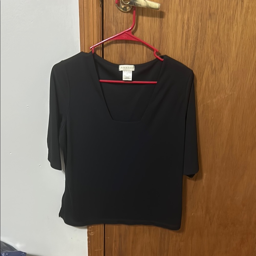 Paradox Black Fitted Blouse